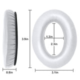 Earpads Cushions Replacement For Bose Qc35 (Quietcomfort 35) & Qc35Ii Headphones Ear Pads,Soft Protein Leather,Noise Isolation Foam(White)