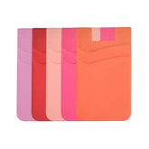 Silicone Card Holder Wallet Stick-On for Phone ID and Credit Cards