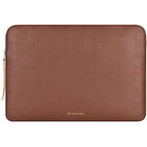 Slim Laptop Sleeve Compatible With 13 Inch Macbook Air 13 In M4 M3 M2 M1, 13" Macbook Pro, Pu Leather Bag Water-Resistant Cover Case, Brown