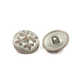 10 Pieces Baroque Cross Metal Shank Buttons. 20Mm (3/4 Inch) (Copper W