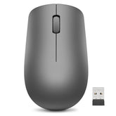 Lenovo 530 Full Size Wireless Computer Mouse for PC, Laptop, Computer with Windows - 2.4 GHz Nano USB Receiver - Ambidextrous Design - 12 Months Battery Life - Graphite Grey