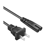 Ac Power Cord 2 Prong To 2 Slot 125V 7A Replacement Cable 6 Feet