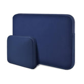Laptop Sleeve Case 13-14 Inch With Small Case, Neoprene Rainproof & Shockproof Cover For Macbook Pro 14" M4 M3 M2 M1 And 13.3" Macbook Air/Pro, Xps 13/14 & Most 13"-14" Laptops, Blue