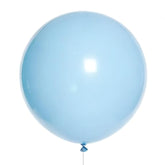 Pastel Blue Latex Party Balloons 10 Pack 36 Inch Round Light Blue Balloons For Wedding Baby Shower Gender Reveal Birthday Party Decoration