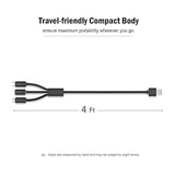 3-In-1 Usb Cable Charger Charging Cord Compatible With Apple Tv 4K Remote Control 1St 2Nd 3Rd 4Th, Ipad Pro 12.9/Pro 11 10Th Ipad, Beats X Beats Fit Pro, Flex Earbuds, Powerbeats Pro 3 2, Solo 4 3 2