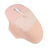 Ergonomic 2.4G & Bluetooth Dual Mode Wireless Mouse With Pu Cover, Soundless Keys, Candy Colors, Compatible With Notebook, Pc, Tablet, Smartphone (Milk Tea)