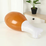 Chick Leg Orange Drumstick Balloons Funny Mylar Autumn Party Birthday Harvest Decor