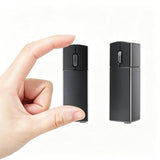 Wireless Mini Rechargeable Travel Mouse, 2.4G Ultra Slim Portable Mouse With Receiver Storage For Laptop/Pc/Mac - Black