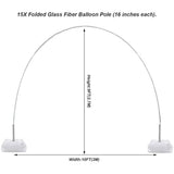 20Ft Balloon Arch Kit, Balloon Arch Stand For Birthday Party Wedding Graduation Decorations, Baby Shower Garden Arbors Photo Backdrop Party Supplies, 9Ft-H X 10Ft-L