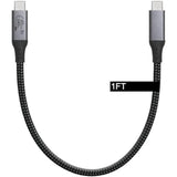 1-Foot Usb4 Cable Compatible With Thunderbolt 3, Thunderbolt 4 And Usb-C - Supports 8K Hd Display, 40Gbps Data Transfer, 240W Charging