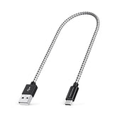 CableCreation Short Micro USB Cable 1FT, Micro USB Charging Cable 24 AWG Triple Shielded Works for Raspberry Pi Zero, Kindle(2019), TV Stick, PS4, Chromecast, Power Bank, 0.3m Black