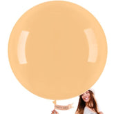 4 Pcs 36 Inch Nude Jumbo Beige Boho Latex Balloons Thanksgiving Baby Shower Party Decor