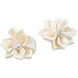 Upick More Than 26 Colors 40Pcs Satin Ribbon Flowers Bows Rose W/Rhine