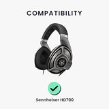 kwmobile Ear Pads Compatible with Sennheiser HD700 Earpads - 2X Replacement for Headphones - Black