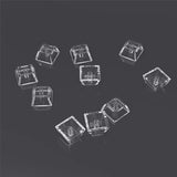 Blank Crystal Transparent Keycaps Pc Material 1U Xda Profile Keycap For Mx Switches Mechanical Keyboard Backlit (Xda Transparent, 100Pcs)