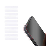 20 Pack Cell Phone Grip Tape Strips Rubber Non Slip Side Sticker Adhesive Grippy Bumper Frame Stickers for iPhone Case Magnetic Mobile Phone Case Commuter Series Cases Smartphone Tablet Frame