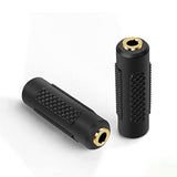 3.5Mm Stereo Jack To 3.5Mm Jack Adapter Female To Female Audio Connector Coupler Gold Plated For Stereo Cable Speaker & Headphone 2 Pack