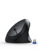 Ergonomic Mouse, 4800 Dpi 5 Adjustable Dpi Levels, Wireless Vertical Mouse, 6 Buttons, 2.4G Silent Mouse For Laptop, Pc, Chromebook, Mac - Black