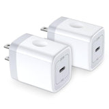 Usb C Charger, 2Pack 20W Pd 3.0 Wall Charger Power Delivery Type C Fast Charger Block For Iphone 15 14 Se 13 12 11 Pro Max Xs Xr X 8 Plus,Ipad Pro,Airpods Pro,Pixel 7 6 5,Galaxy S23 S22 A14 A54