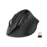 Multi Device Ergonomic Vertical Mouse, Silent Click, 5 Programmable Buttons, 2 Bluetooth 5.0 + 2.4G Wireless Ergo Mice For Medium Large Hands, Compatible With Windows, Mac Os, Laptop, Pc, Black
