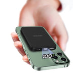 Wireless Power Bank 10000Mah Fast Charging,Slim Magnetic Portable Charger Usb C Pd 22.5W,Small Led Display Battery Pack For Mag-Safe/ Iphone16/15/14/13/12 /11 (Black)