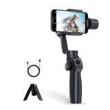 Gimbal Stabilizer For Iphone, Phone Gimbal W/Focus Wheel Face Tracking For 16 15 Pro Max Android 3-Axis Phone Stabilizer For Video Recording Vlog