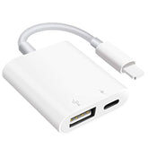 Usb Camera Adapter With Charging Port, Portable Usb Female Otg Adapter Suitable For Iphone Ipad, Plug And Play Usb Adapter For Ipad Support Card Reader