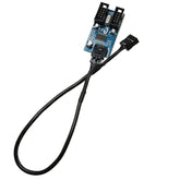 Motherboard Usb 9Pin Header Female 1 To 2 Male Splitter Cable Connector Adapter With 30Cm Extension Cable