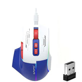 Wireless Gaming Mouse?Ergonomic Mouse With 5 Adjustable Dpi Up To 7200, Rgb Breathing Lights, Compatible With Laptop, Chromebook, Pc, Desktop, Mac, Notebook (Blue)