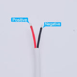 2Pcs 20Awg White Usb Pigtail Male 2 Wire 5V 5A 1M/3.3Ft Usb 2.0 Male Plug 2 Pin Bare Wire Open End Wire Cable With 2-Position Spring Wire Connector For Replacement Repair Diy Pigtail Cable