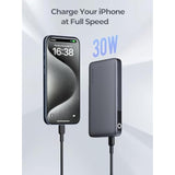 Portable Charger, 10000Mah 30W Usb C Power Bank Pd Fast Charging Slim Portable Phone Charger Battery Pack For Phone, Macbook, Laptops, Earbuds And More