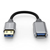 Short Usb Extension Cable, Usb Cable Extender 6 Inch Braided Usb A Male To Fem