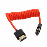 Hdmi 4K 8K Cable Braided Coiled For Smallhd Blackmagic Monitor Panasonic S1H S