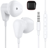 Aux Earbuds Earphones For Galaxy A11 A20 A71, 3.5Mm Wired Headphones With Mic,