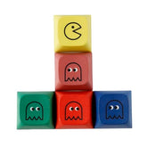 Zda Proifile Pacman Five Dye Pac Pbt Key Caps Custom Sublimation Keycaps For Mx Mechanical Gaming Keyboard (Zda Pacman 5 Keys)