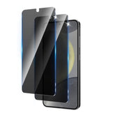 2 Pack Privacy Screen Protector Designed For Samsung Galaxy S24 / S25,Full Coverage Anti-Spy Tempered Glass Film,9H Hardness,Anti-Fingerprint,Bubble Free,Easy To Install