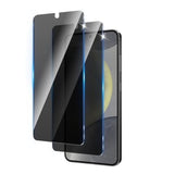 2 Pack Privacy Screen Protector Designed For Samsung Galaxy S24 / S25,Full Coverage Anti-Spy Tempered Glass Film,9H Hardness,Anti-Fingerprint,Bubble Free,Easy To Install
