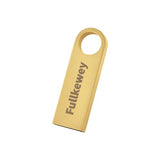 16G/32G/64G/128G Flash Drive, Sleek Metal Usb 2.0, Metal Waterproof Compact Pen Drive,Thumb Drive, High Speed Memory Stick For Pc Laptop Computer (Gold, 16, Gb)