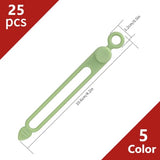 25 Pcs Silicone Cable Ties, Reusable Cable Straps Wire Organizer, Cable Management Cord Organizer For Fastening Earphone Phone Charger Home Office Desk Kitchen Appliances Cable Cords Wires