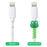 20 Pcs Cartoon Charger Cable Protectors Usb Charger Cable Saver Silicone Flexible Cable Wire Protectors For Most Cellphone Data Lines Phone Accessory (Random Style)