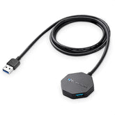 Cable Matters Ultra Mini 4 Port USB Hub with Long 4 ft Extension Cable Tail (U