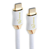 White Hdr Hdmi 2.1 Certified Cable Supports 8K @60Hz And 4K @120Hz Compatible