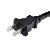 2 Prong Polarized 14 Gauge 10Ft Replacement Power Cord Pigtail, Power Tool Replacement Cord, Heavy Duty 110V 115V 120V Supply Cable For Ac Appliance, Nema 1-15 Plug Us Sjt 14Awg (15A)