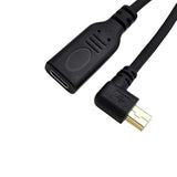 Angled Usb C To Mini 5P Usb,Type C Female To Mini Usb Male Convert Connector Support Charge & Data Sync Cable (Right Angled)