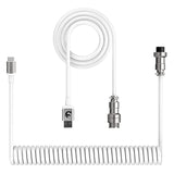 C01 Custom Coiled Usb C To A Cable With Detachable Double Sleeved Spiral Cable
