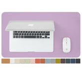 Cork Desk Mat - Small Dual-Sided Desk Pad For Office And Home - Desk Organization And Accessories - Ideal For Large Mouse Pad And Small Desk Mats On Top Of Desks(Purple,23.6"X 13.8")