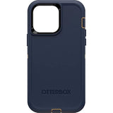 OtterBox iPhone 14 Pro Max (Only) Defender Series Case - Rugged & Durable - Includes Holster Clip Kickstand - Non-Retail Packaging - (Blue Suede Shoes)