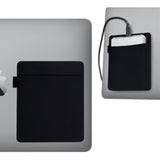 Portable Hard Drive Sleeve For Laptop, Adhesive Pouch For Laptop, Compatible With External Portable Ssd, Usb Cable Battery Pack, Wireless Mouse, Cables, Earphones (Black)