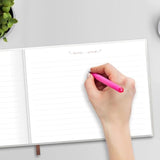 Elegant Wedding Guest Book - Perfect For Wedding Receptions, Baby Showers, Birthdays And Special Events - 7" X 9" Sign In Book - 120 Lined Pages - Leather Hardcover - White