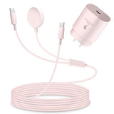 2 in 1 for Watch Charger, 25W USB C Fast Charger Compatible with Galaxy Watch 8/8 Classic/Ultra/7/6/6 Classic/5 Pro/5/4/4